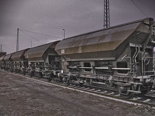 Güterzug - Eisenbahn in Bützow