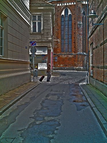 Domstraße in Schwerin, Mecklenburg-Vorpommern