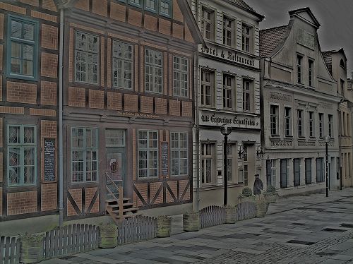 Schlachterstraße in Schwerin, Mecklenburg-Vorpommern