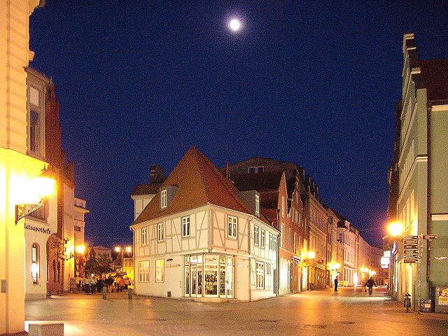 Hegede und Krämerstraße in Wismar - Wismar in Mecklenburg-Vorpommern