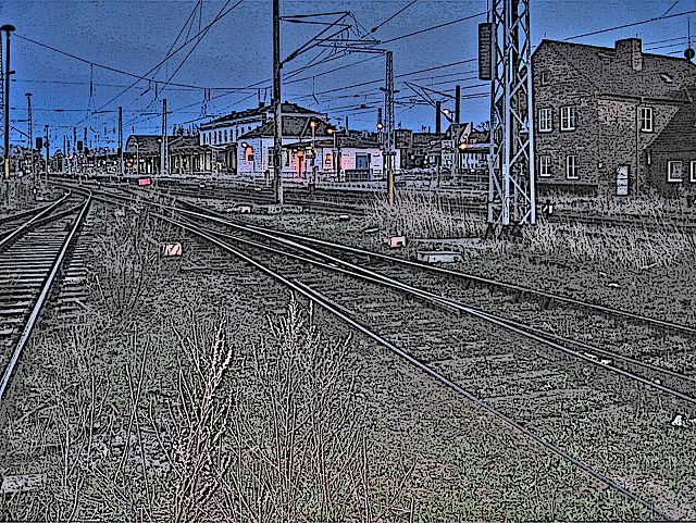 Wismarer Bahnhof in Mecklenburg Vorpommern