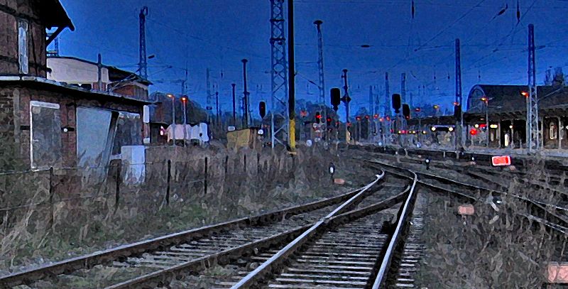 Wismarer Bahnhof in Mecklenburg Vorpommern