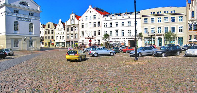Wismar in Mecklenburg-Vorpommern - Wismarer Marktplatz