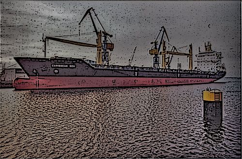 Caribbean Sea nach der Taufe - Wismar in Mecklenburg-Vorpommern - Alter Hafen