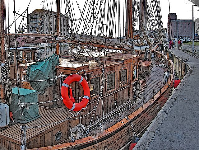 Wismarer Hafen - Wismar in Mecklenburg-Vorpommern - Alter Hafen