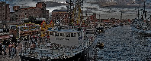 Wismarer Hafentage im Hafen - Fritz Reuter